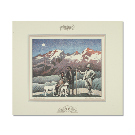 LITHOGRAPHIC PRINT: GRAN PARADISO