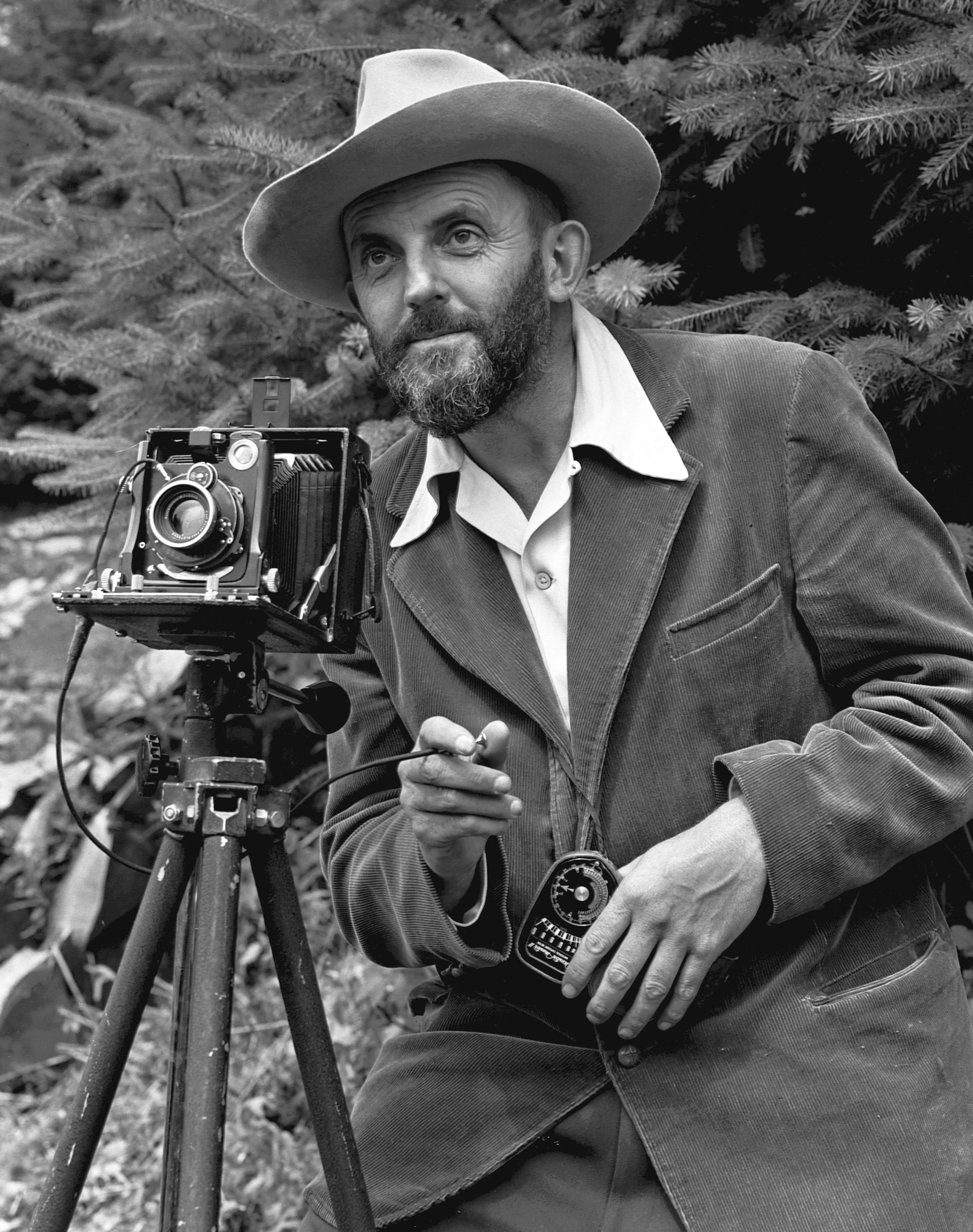 Ansel Adams with Camera