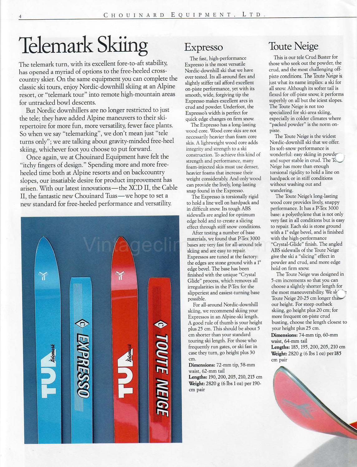 Equipment for Alpinists Winter 1987