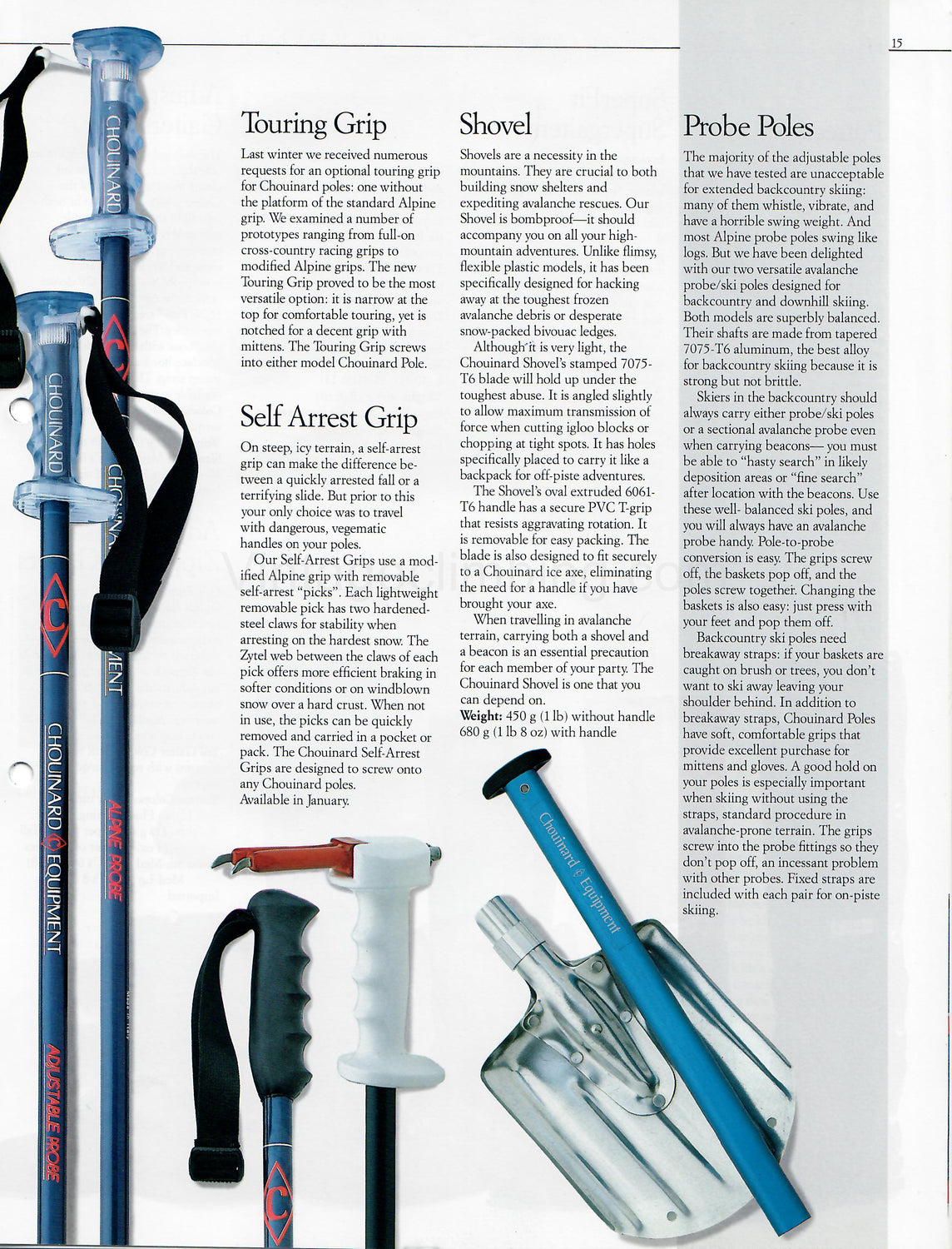 Equipment for Alpinists Winter 1987