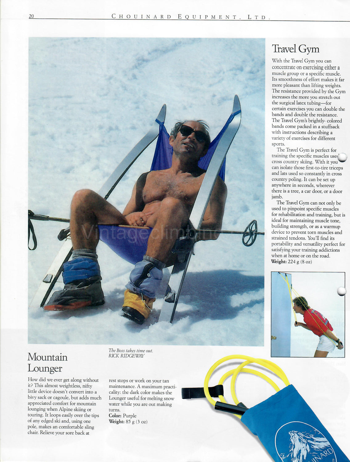 Equipment for Alpinists Winter 1987