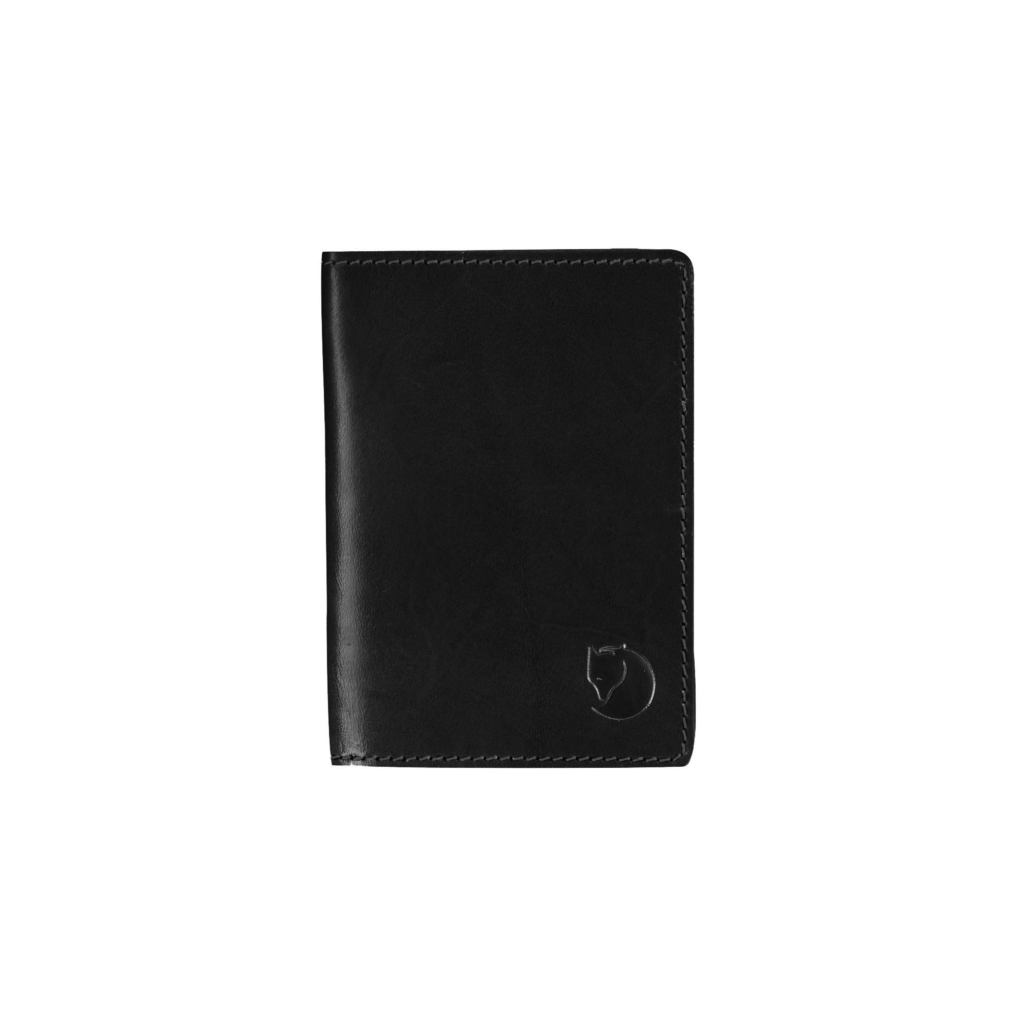 Fjallraven - Leather Passport Cover, Black